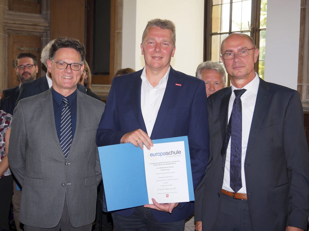 Verleihung Europaschule in Niedersachsen BBS Wilhelmshaven